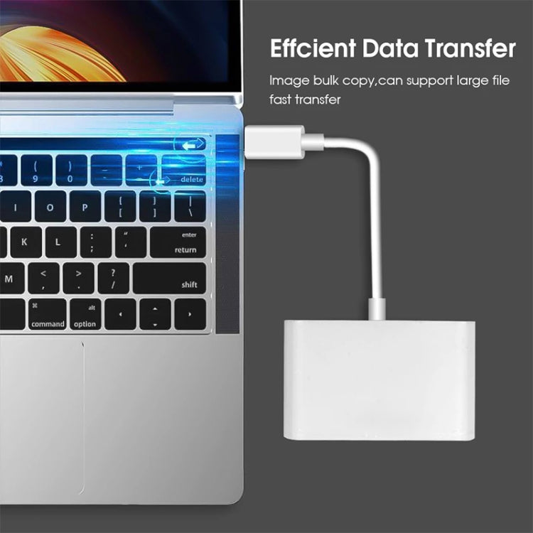 D-158 USB-C to USB SD/Micro SD Card Reader
