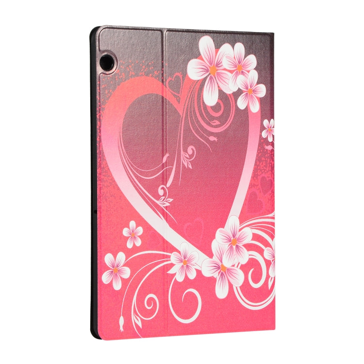 For Huawei T5 10.1 Inch Painted Pattern Left And Right Open Flat Bracket Leather Case