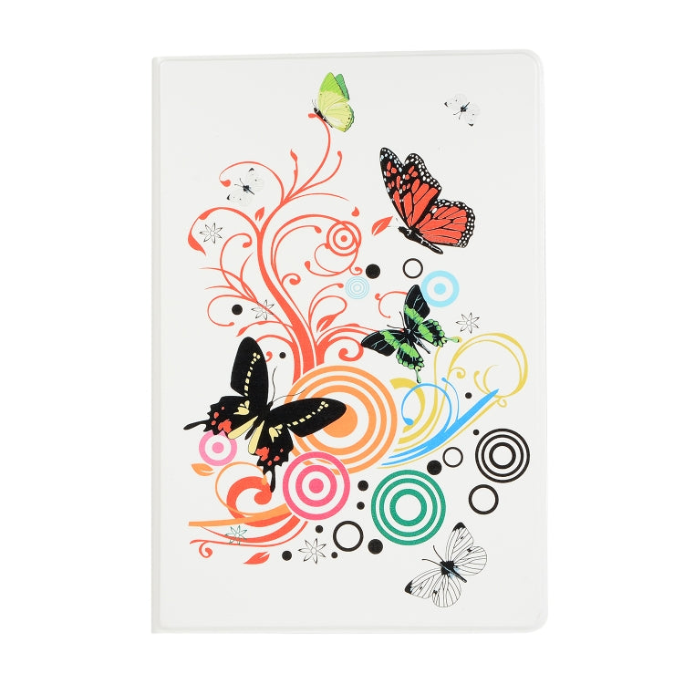 For Huawei T5 10.1 Inch Painted Pattern Left And Right Open Flat Bracket Leather Case