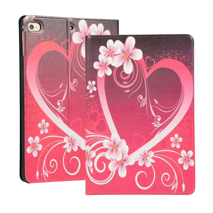 Painted Pattern Horizontal Flip Leather Case for iPad mini 4 / mini 2019, with Holder & Sleep / Wake-up Function(butterfly)