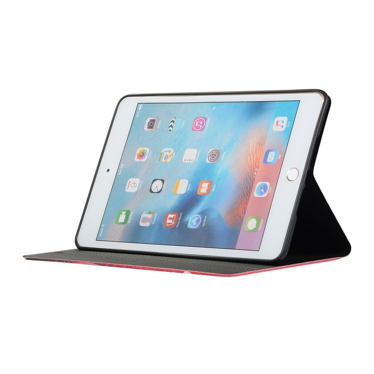 Painted Pattern Horizontal Flip Leather Case for iPad mini 4 / mini 2019, with Holder & Sleep / Wake-up Function(butterfly)