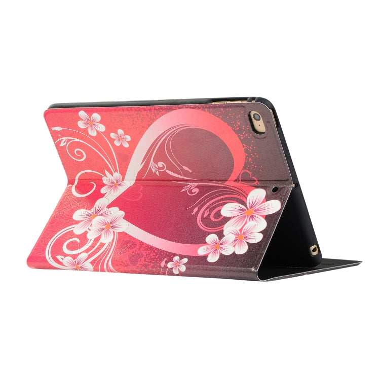 Painted Pattern Horizontal Flip Leather Case for iPad mini 4 / mini 2019, with Holder & Sleep / Wake-up Function(butterfly)