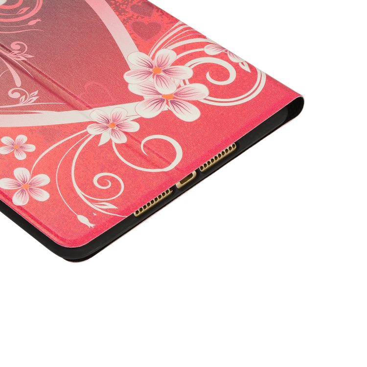 Painted Pattern Horizontal Flip Leather Case for iPad mini 4 / mini 2019, with Holder & Sleep / Wake-up Function(butterfly)