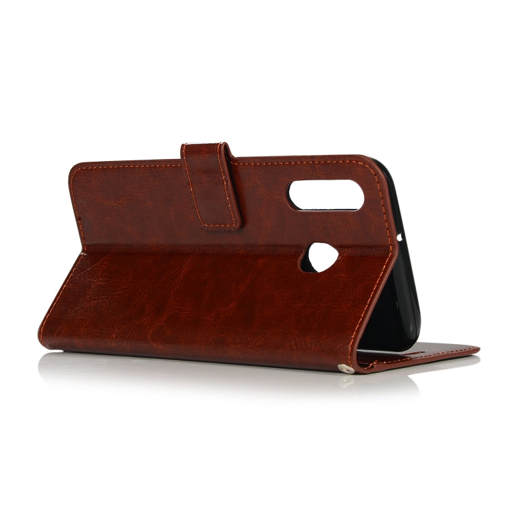 Crazy Horse Texture Horizontal Flip Leather Case with Holder & Card Slots & Wallet & Photo Frame for Galaxy  M30