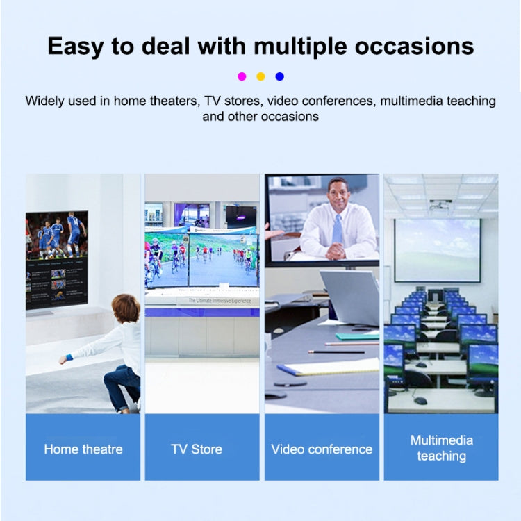 Four-way HDMI HD Player 1080P Demo Device Distributor USB Flash Drive Video AD Player