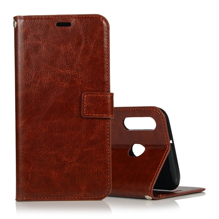 Crazy Horse Texture Horizontal Flip Leather Case with Holder & Card Slots & Wallet & Photo Frame for Galaxy  A40