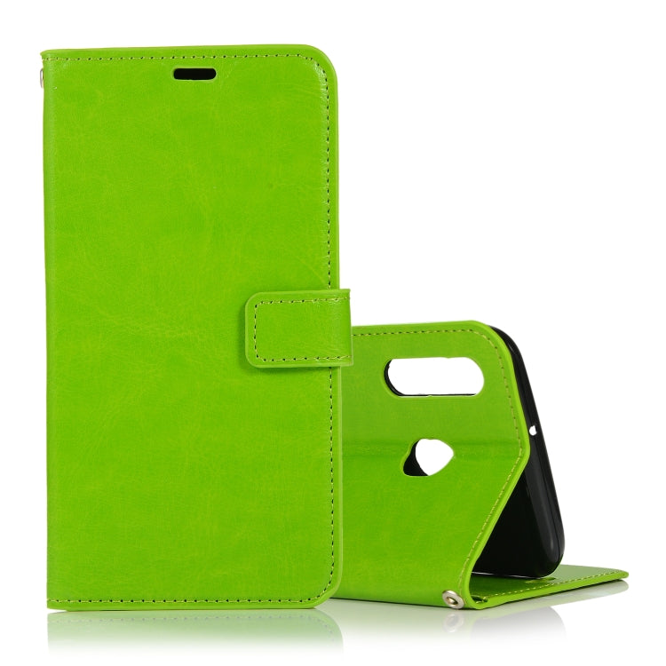 Crazy Horse Texture Horizontal Flip Leather Case with Holder & Card Slots & Wallet & Photo Frame for Galaxy  A40