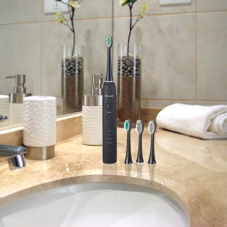 IPX7 Waterproof Rechargeable Adult Sonic Pulse Electric Toothbrush,  US Plug