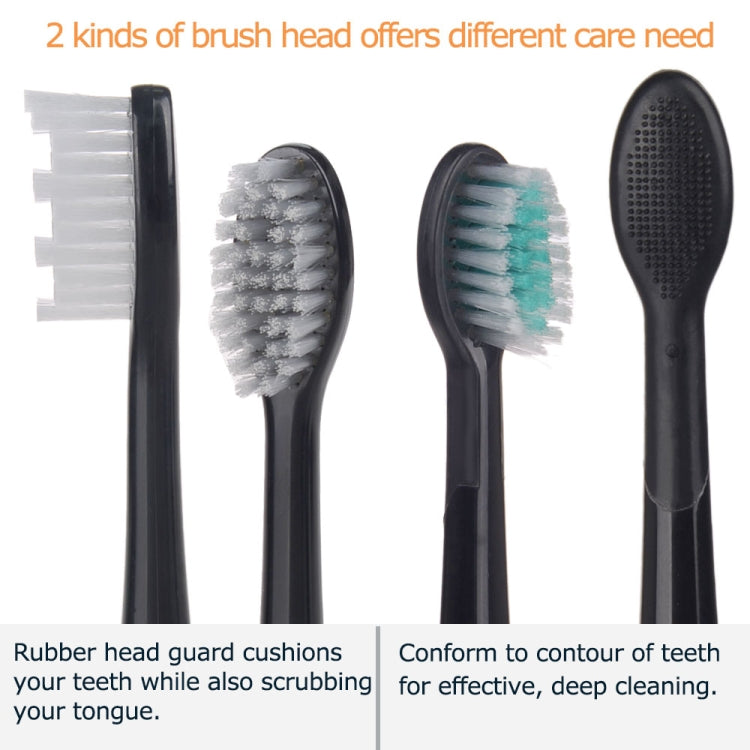 IPX7 Waterproof Rechargeable Adult Sonic Pulse Electric Toothbrush,  US Plug