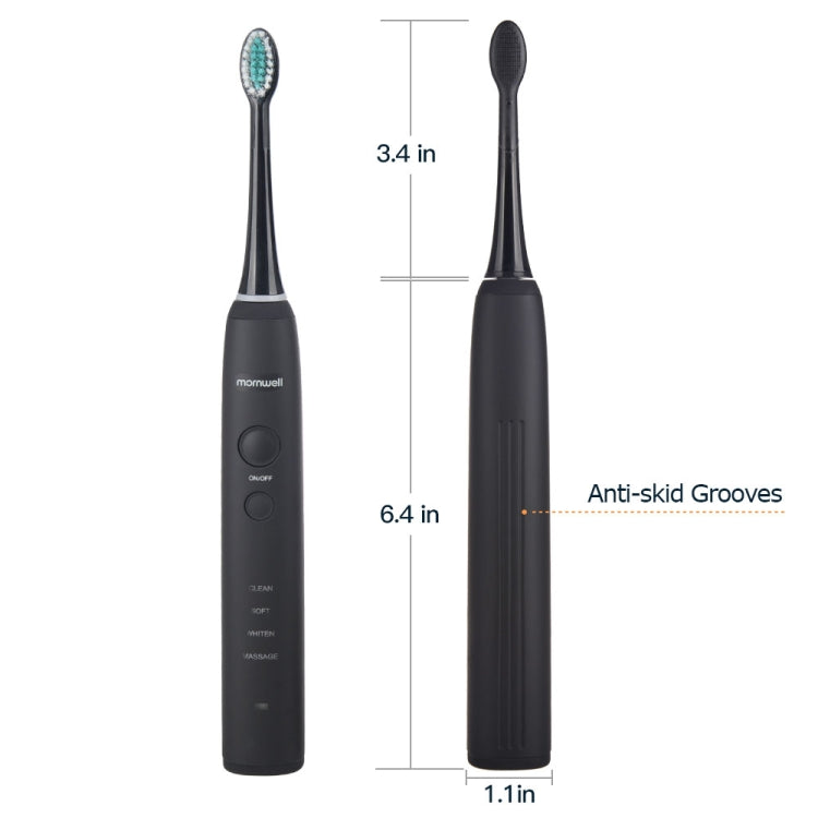 IPX7 Waterproof Rechargeable Adult Sonic Pulse Electric Toothbrush,  US Plug