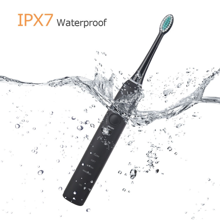 IPX7 Waterproof Rechargeable Adult Sonic Pulse Electric Toothbrush,  US Plug