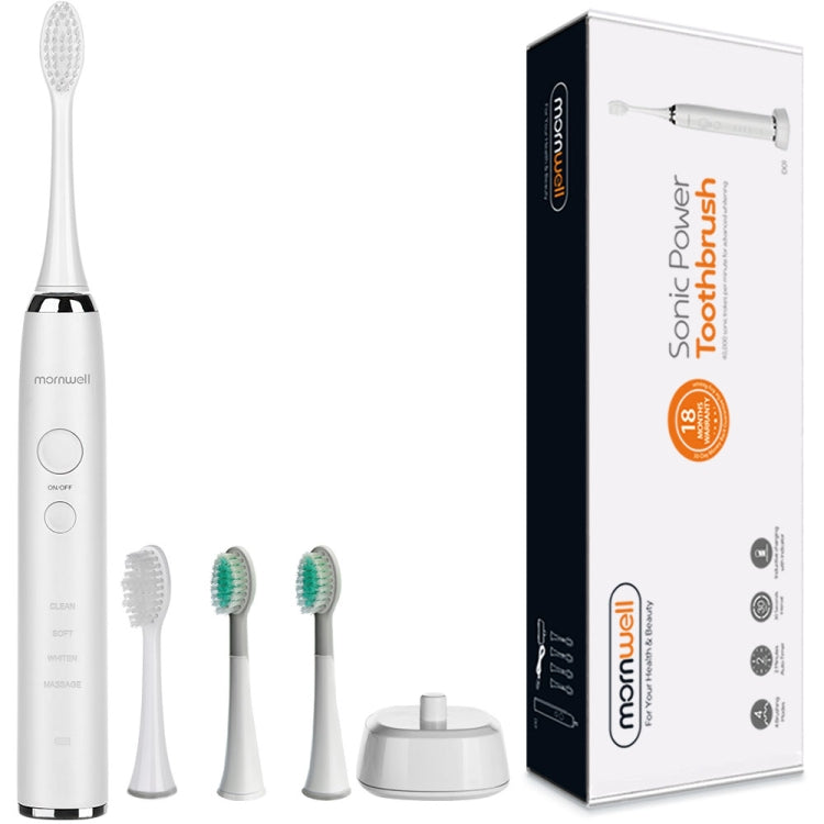 IPX7 Waterproof Rechargeable Adult Sonic Pulse Electric Toothbrush,  US Plug