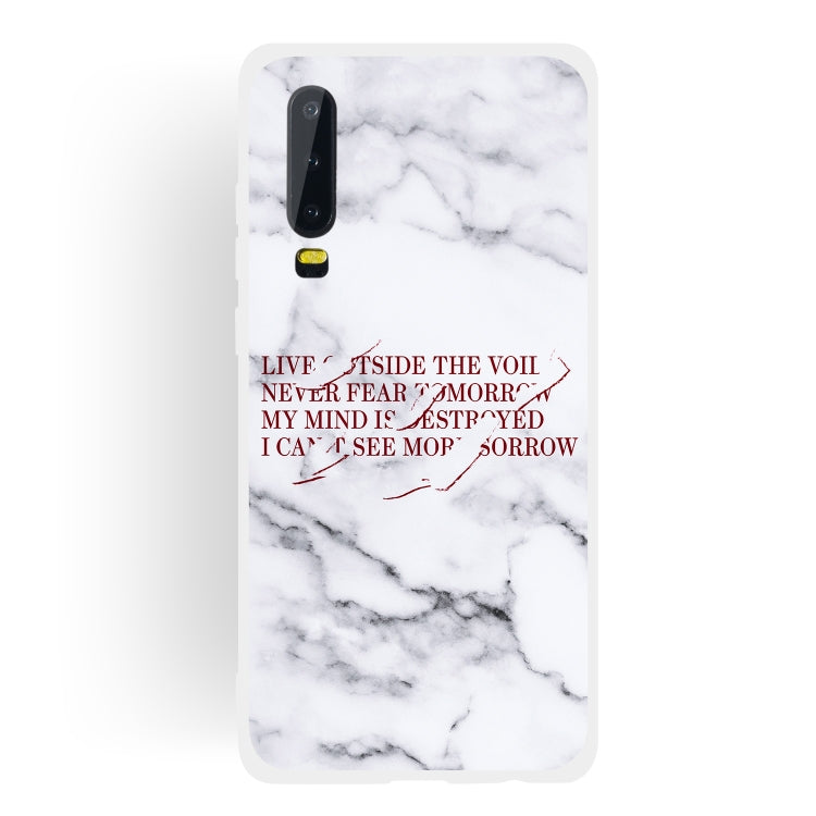 Maxim Scrub Semi-transparent TPU Marble Phone Case for Huawei P30