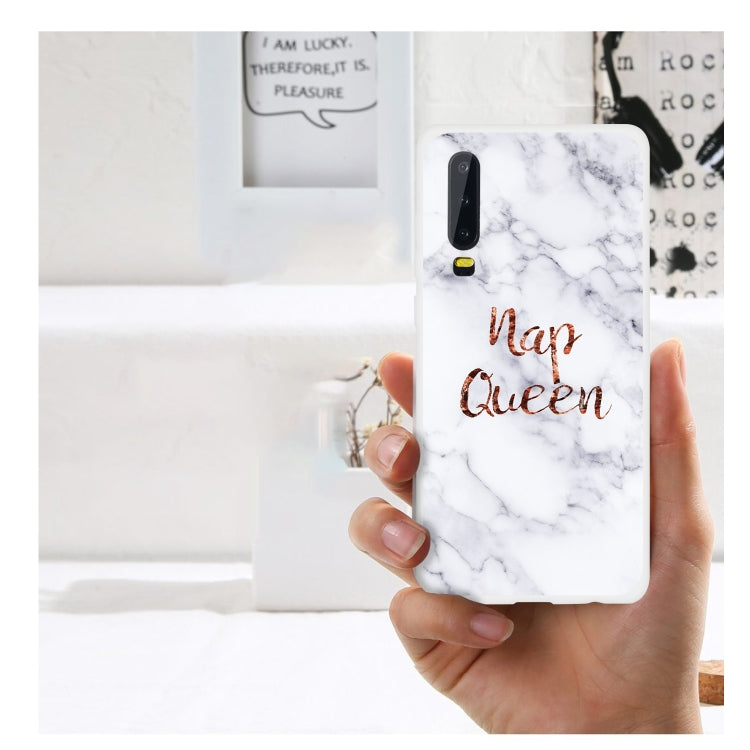 Maxim Scrub Semi-transparent TPU Marble Phone Case for Huawei P30