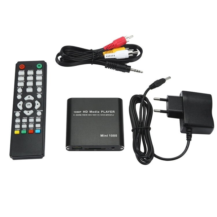 MINI 1080P Full HD Media USB HDD SD/MMC Card Player Box, UK Plug