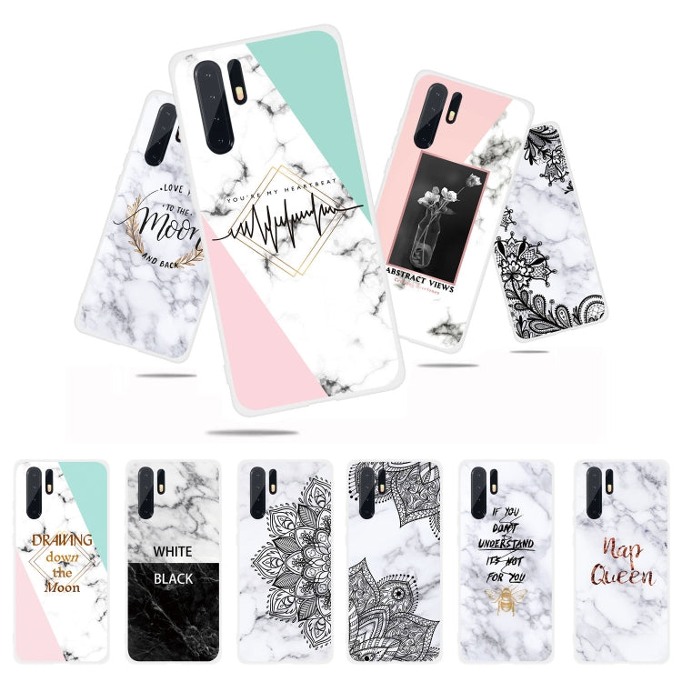 Bee Scrub Semi-transparent TPU Marble Phone Case for Huawei P30 Pro