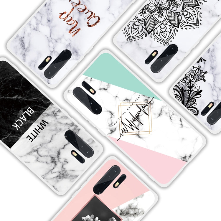 Diagonal Lace Matte Semi-transparent TPU Marble Phone Case for Huawei P30 PRO