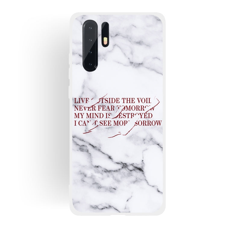 Maxim Scrub Semi-transparent TPU Marble Phone Case for Huawei P30 PRO