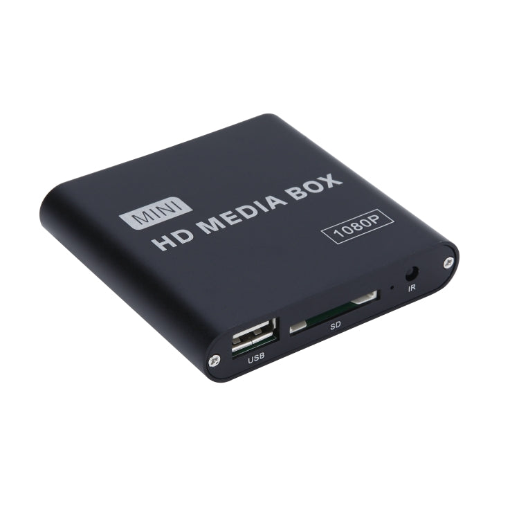 1080P Video Hard Disk Player Multimedia U Disk HDMI High Definition AV Video Advertising Machine Player Box, US Plug