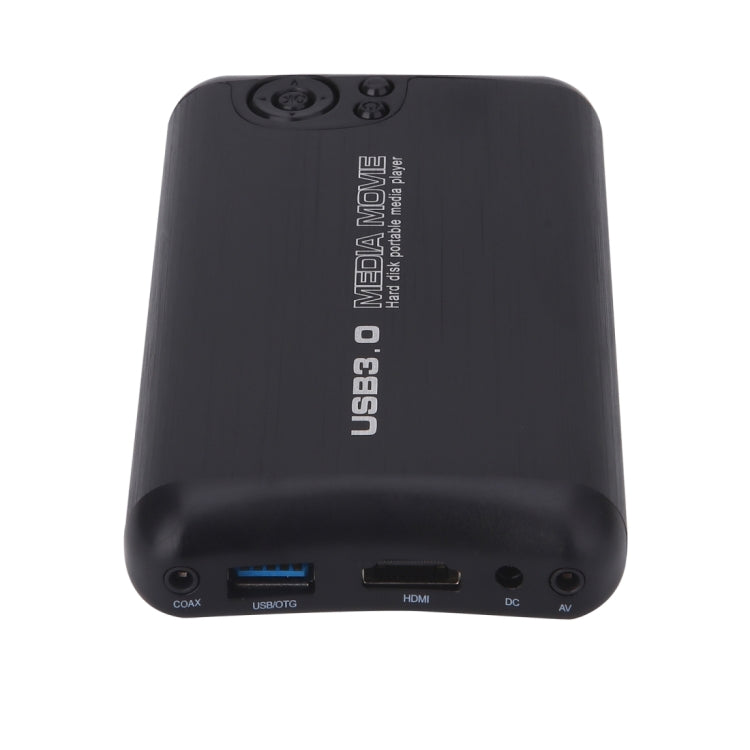 HDMI 1080P USB3.0 U Disk Video Play Box with Built-in Mediaplayer, US Plug(Black)
