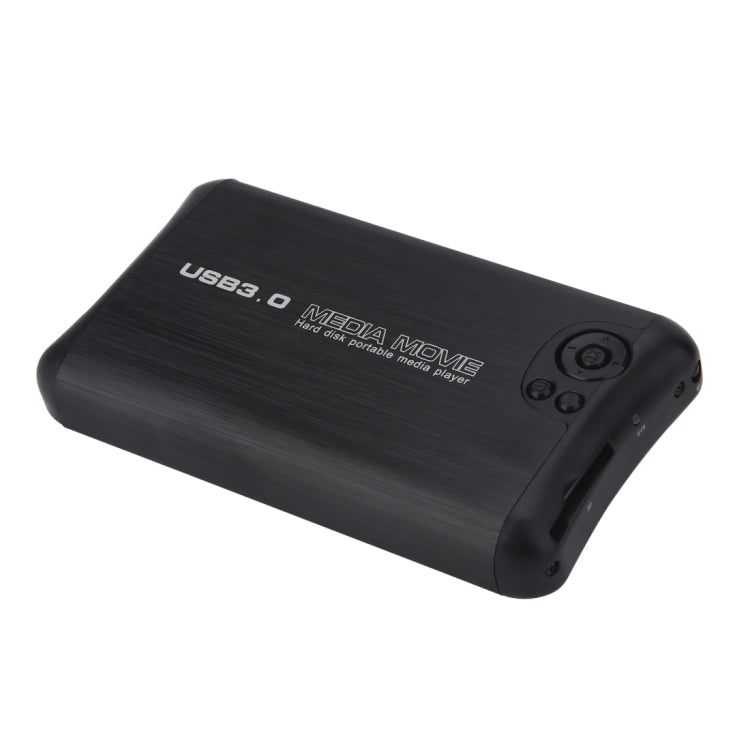 HDMI 1080P USB3.0 U Disk Video Play Box with Built-in Mediaplayer, EU Plug(Black)