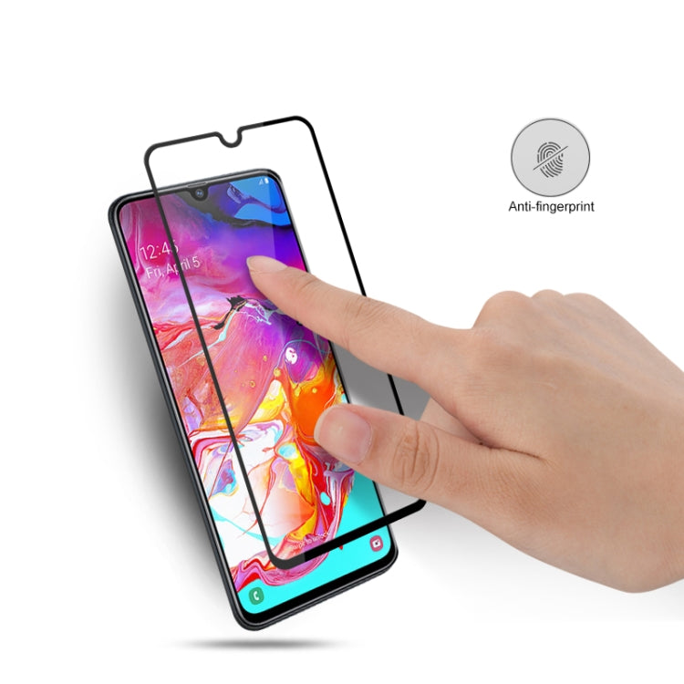 2 PCS mocolo 0.33mm 9H 2.5D Full Glue Tempered Glass Film for Galaxy A70