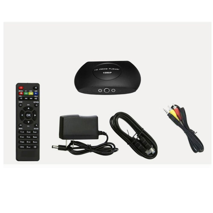 H.265/HEVC HD 1080P HD Media Player Advertising Autoplay Loop-Play Box, US Plug(Black)