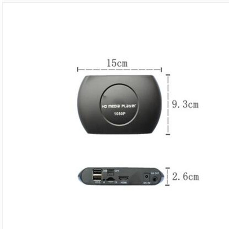 H.265/HEVC HD 1080P HD Media Player Advertising Autoplay Loop-Play Box, UK Plug(Black)