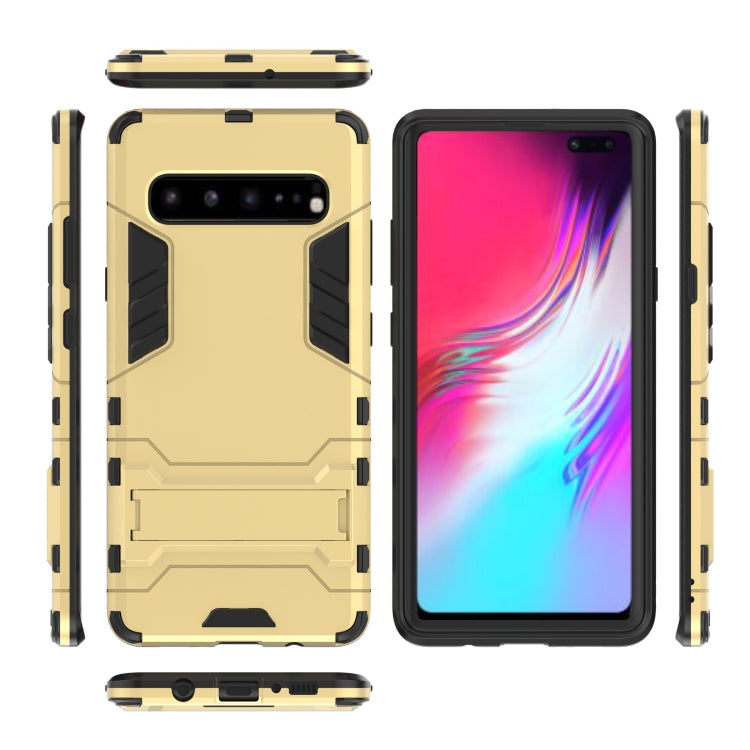 Shockproof PC + TPU Case for Galaxy S10 5G, with Holder