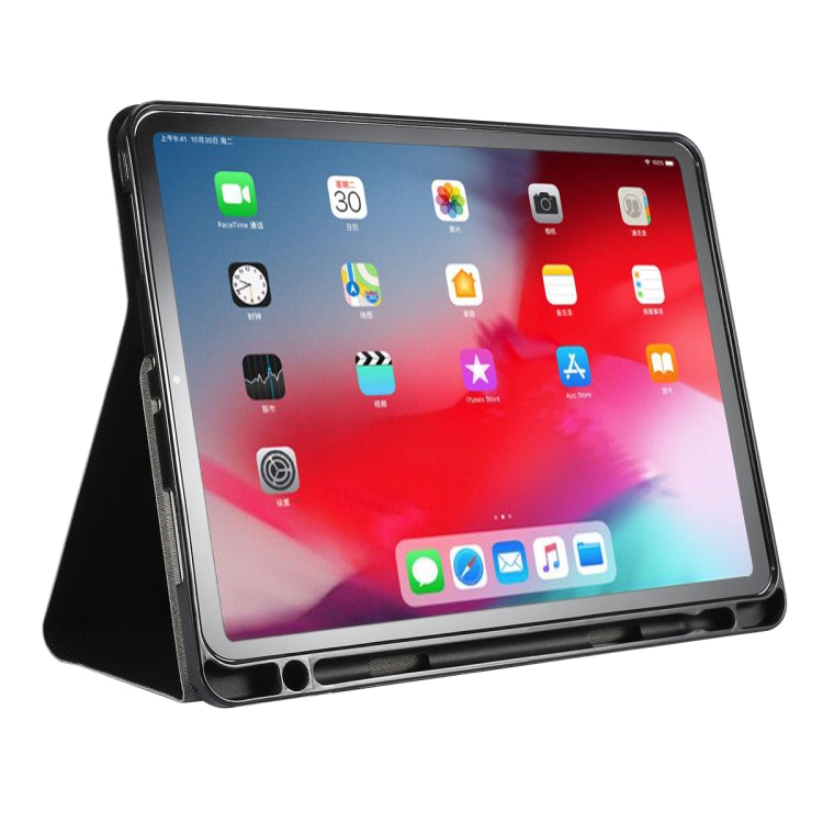 Fine Cloth Pattern Flat Leather Case for iPad Pro 12.9 inch, with Business Pen Slot