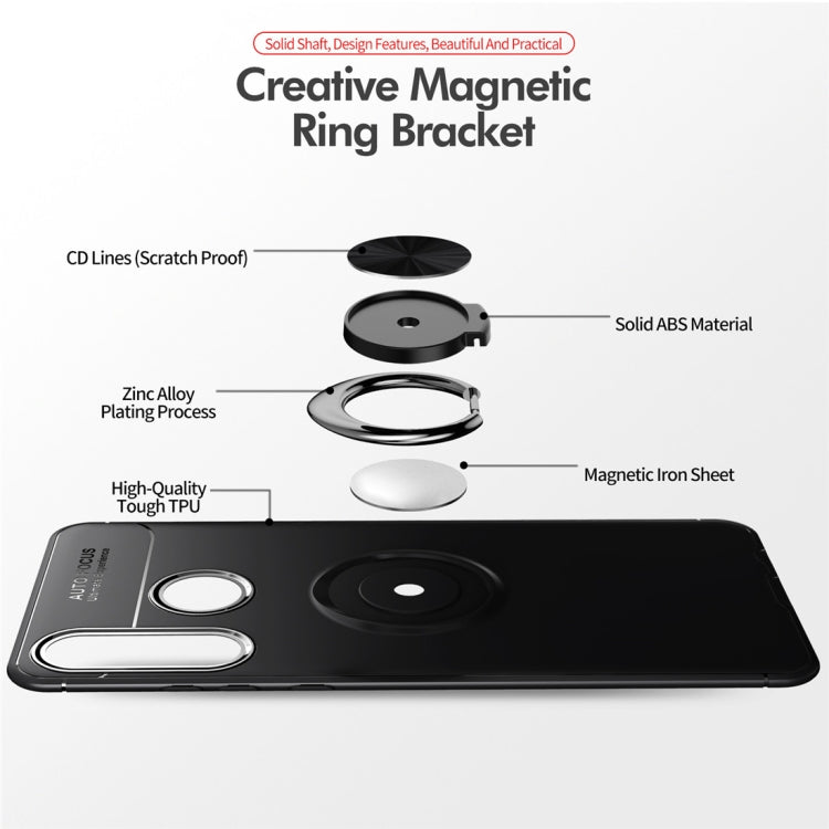 Metal Ring Holder 360 Degree Rotating TPU Case for Huawei  P30 Lite