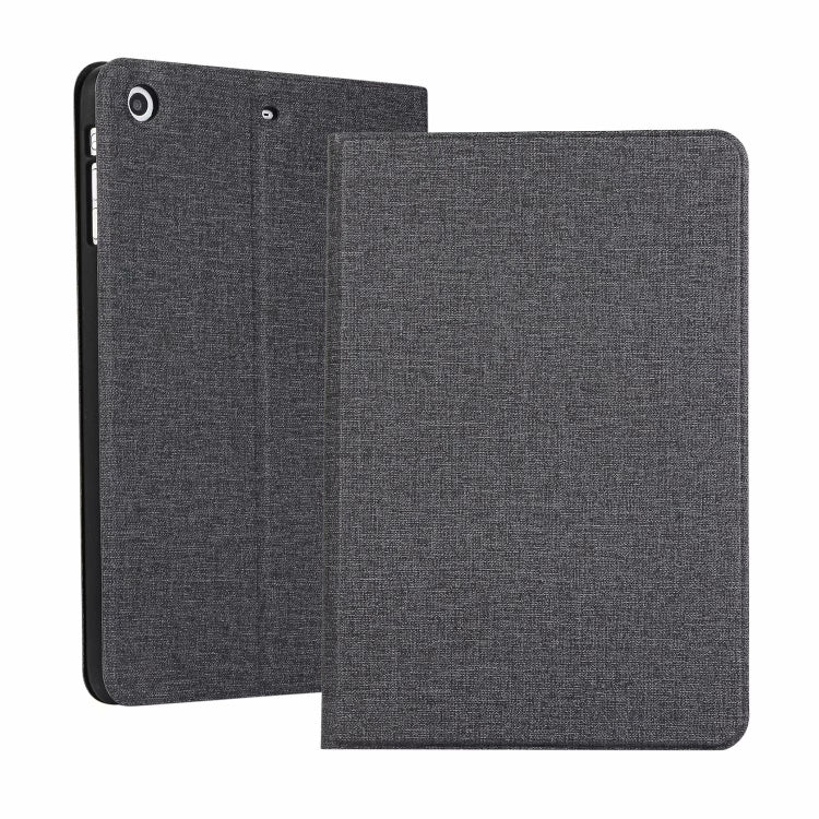 iPad Mini 1 / Mini 2 / Mini 3 Fabric Texture Horizontal Left and Right Open Solid Leather Case with Sleep Belt Bracket