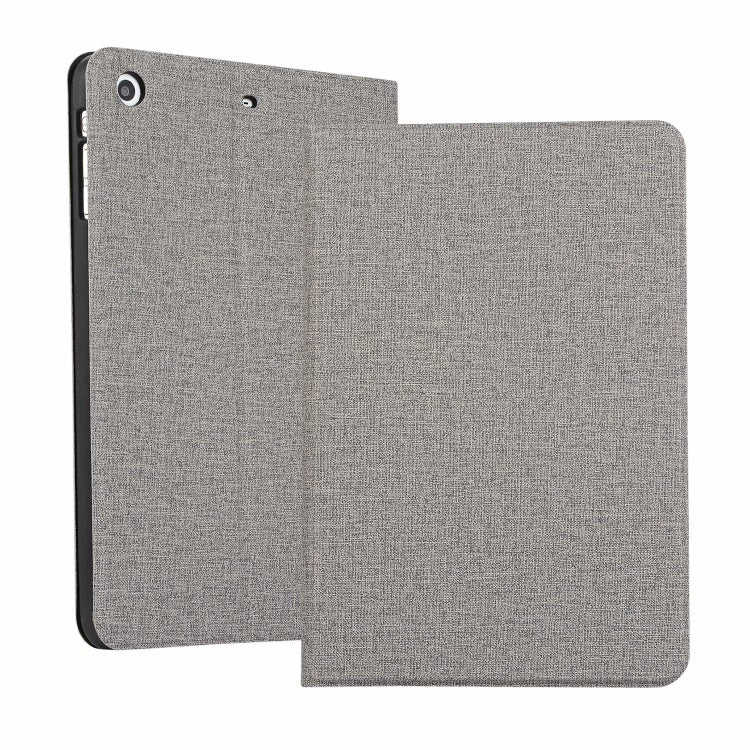iPad Mini 1 / Mini 2 / Mini 3 Fabric Texture Horizontal Left and Right Open Solid Leather Case with Sleep Belt Bracket