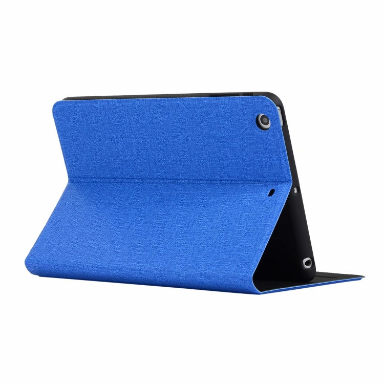 iPad Mini 1 / Mini 2 / Mini 3 Fabric Texture Horizontal Left and Right Open Solid Leather Case with Sleep Belt Bracket