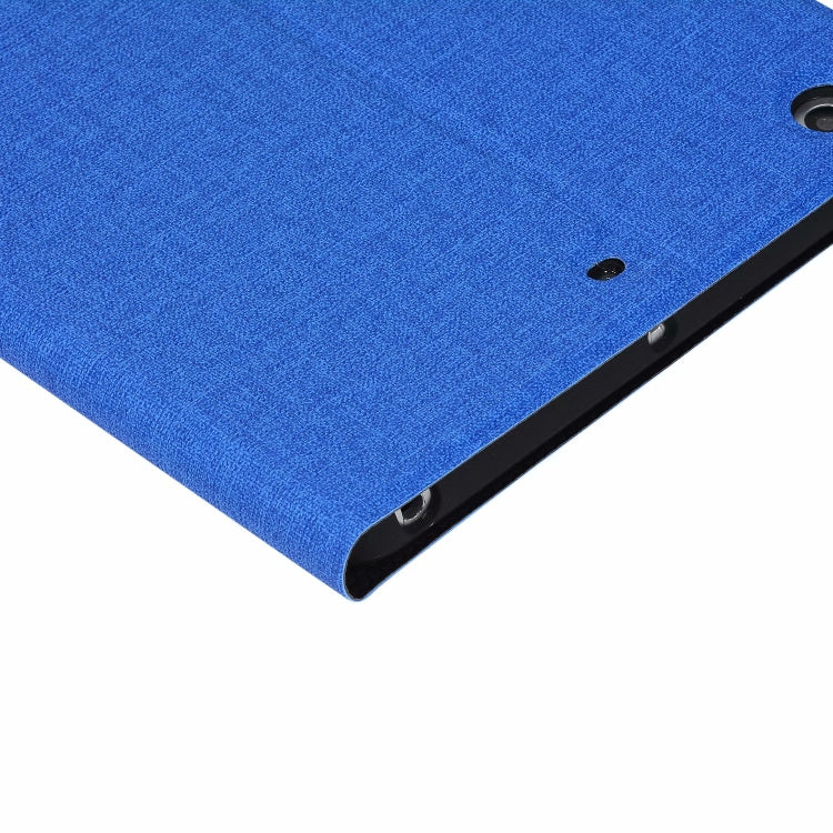 iPad Mini 1 / Mini 2 / Mini 3 Fabric Texture Horizontal Left and Right Open Solid Leather Case with Sleep Belt Bracket