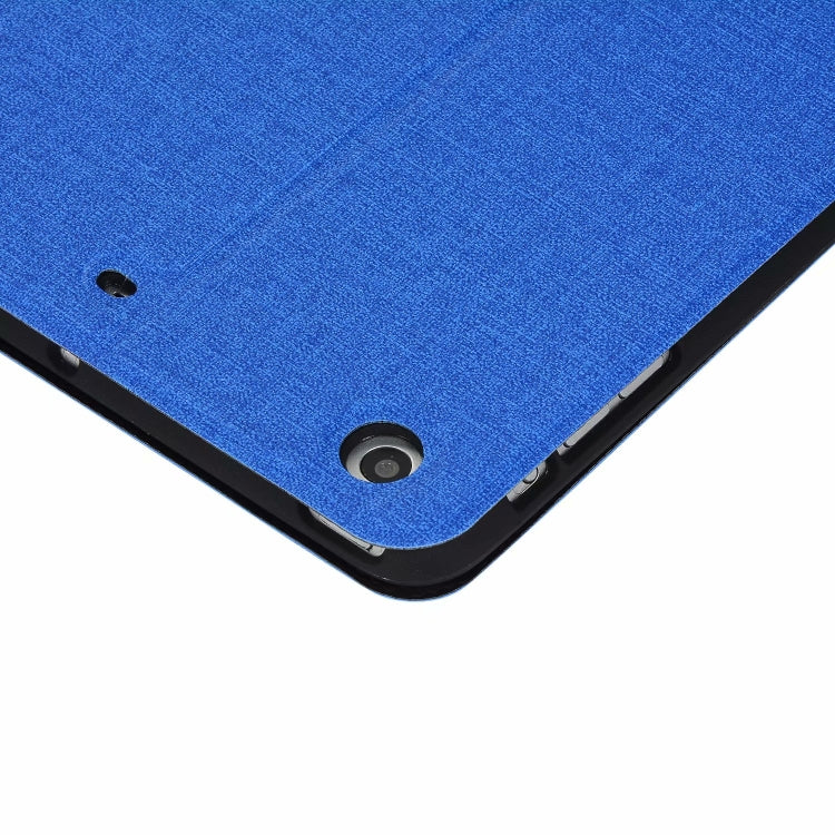 iPad Mini 1 / Mini 2 / Mini 3 Fabric Texture Horizontal Left and Right Open Solid Leather Case with Sleep Belt Bracket