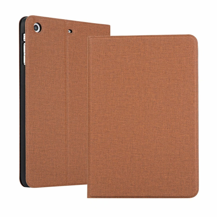 iPad Mini 1 / Mini 2 / Mini 3 Fabric Texture Horizontal Left and Right Open Solid Leather Case with Sleep Belt Bracket