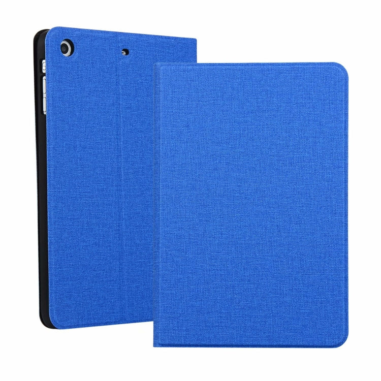 iPad Mini 1 / Mini 2 / Mini 3 Fabric Texture Horizontal Left and Right Open Solid Leather Case with Sleep Belt Bracket