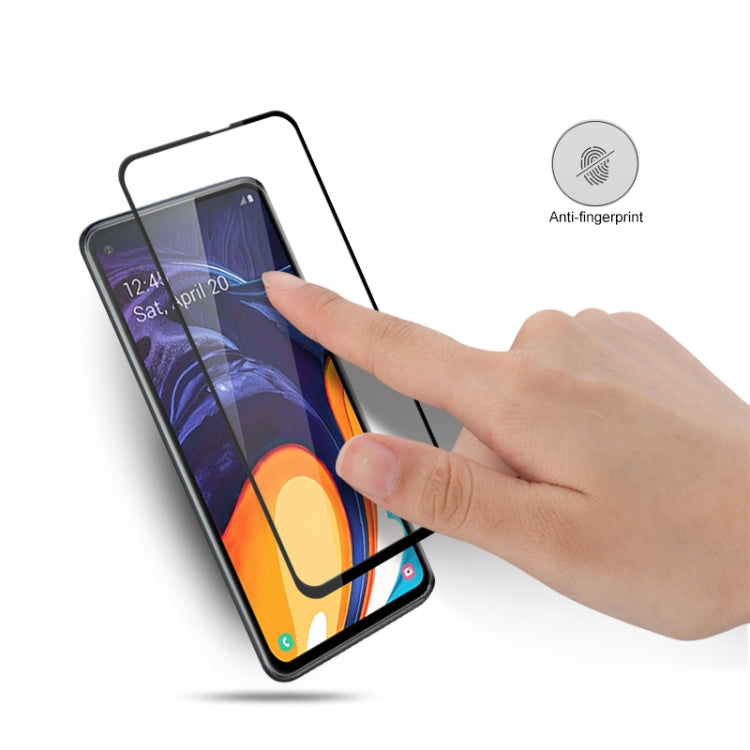 2 PCS mocolo 0.33mm 9H 2.5D Full Glue Silk Print Tempered Glass Film for Galaxy A60
