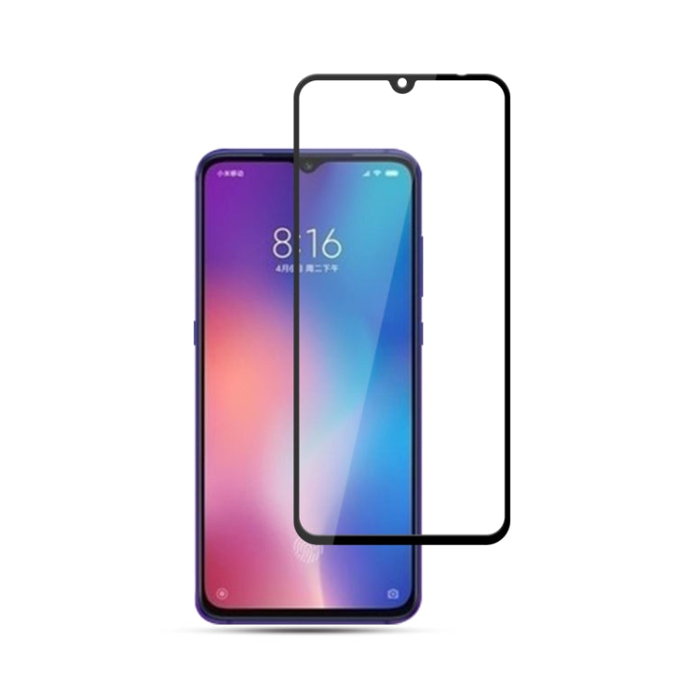 2 PCS mocolo 0.33mm 9H 2.5D Silk Print Tempered Glass Film for Xiaomi Mi 9