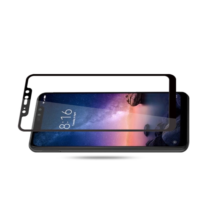 2 PCS mocolo 0.33mm 9H 2.5D Silk Print Tempered Glass Film for Xiaomi Redmi Note 6 Pro