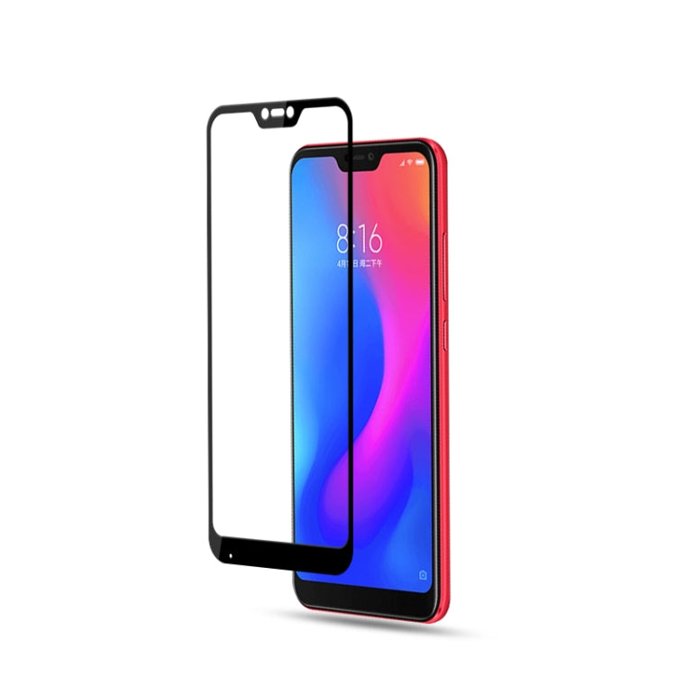 2 PCS mocolo 0.33mm 9H 2.5D Silk Print Tempered Glass Film for Xiaomi Redmi 6 Pro