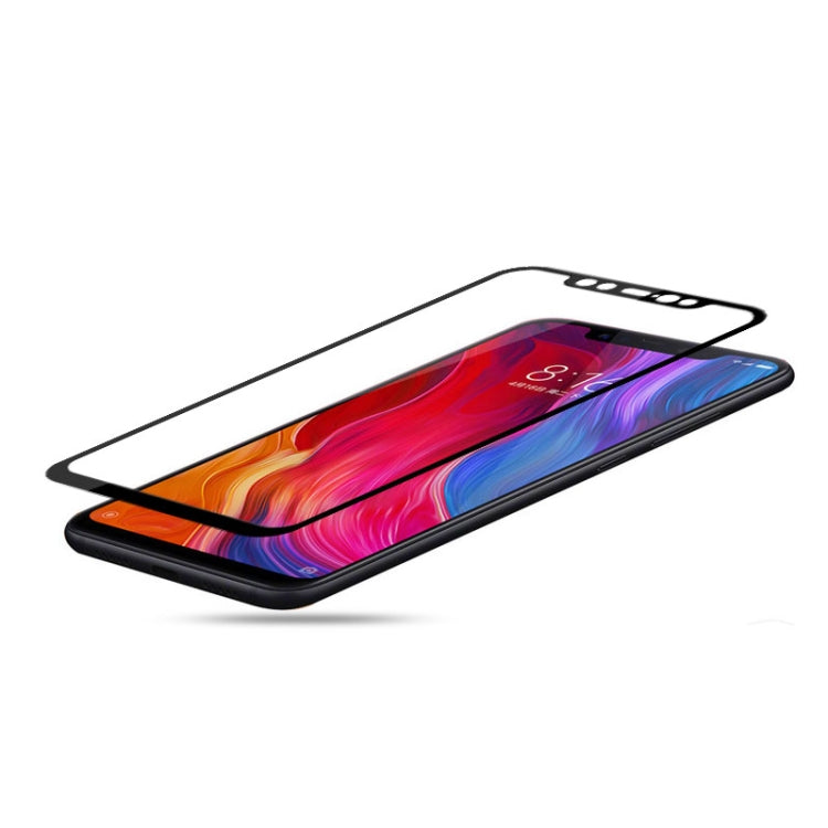 2 PCS mocolo 0.33mm 9H 2.5D Silk Print Tempered Glass Film for Xiaomi Mi 8