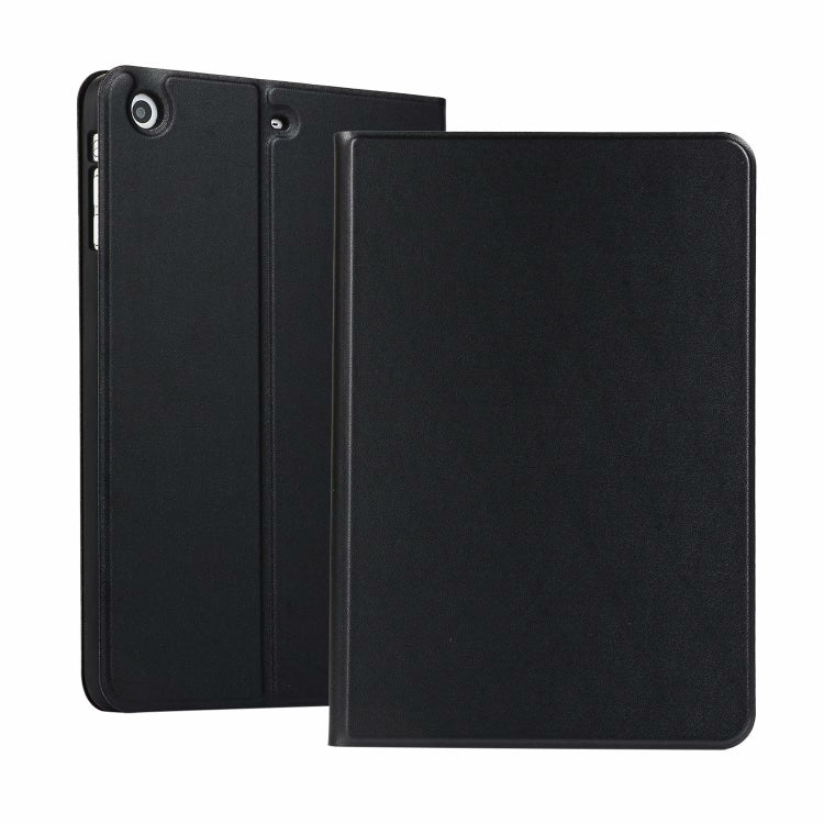 left and right solid color elastic leather case for iPad Mini 1 / Mini 2 / Mini 3  with stand with sleep function, TPU soft shell bottom case