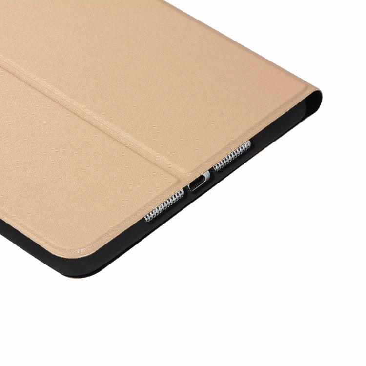 left and right solid color elastic leather case for iPad Mini 1 / Mini 2 / Mini 3  with stand with sleep function, TPU soft shell bottom case