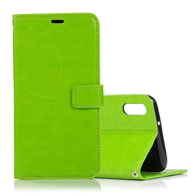 Crazy Horse Texture Horizontal Flip Leather Case with Holder & Card Slots & Wallet & Photo Frame for Galaxy  A10