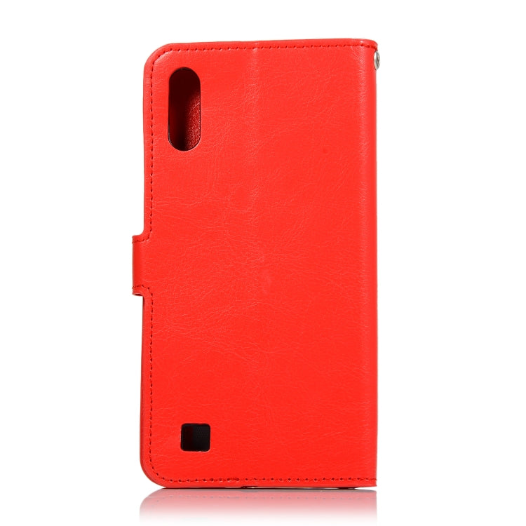Crazy Horse Texture Horizontal Flip Leather Case with Holder & Card Slots & Wallet & Photo Frame for Galaxy  A10