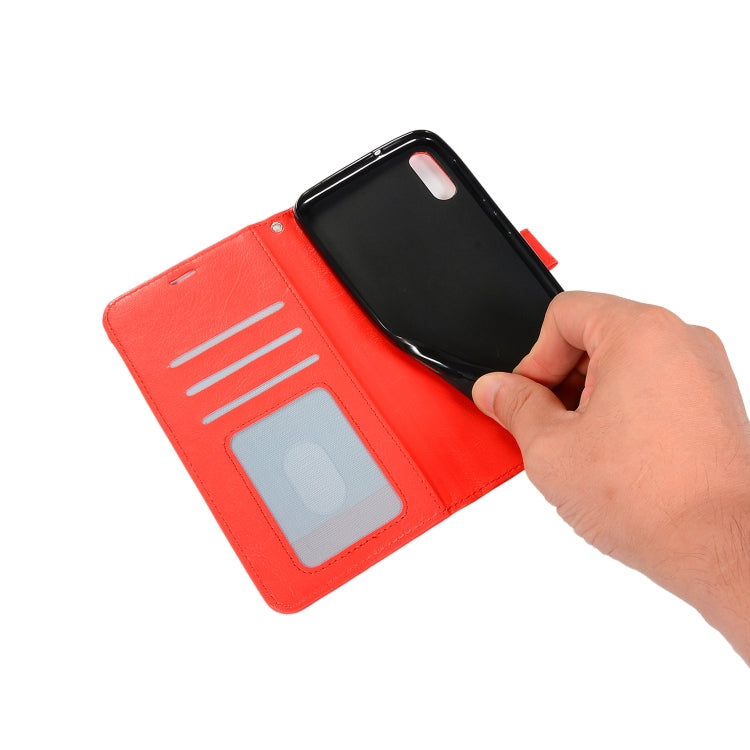 Crazy Horse Texture Horizontal Flip Leather Case with Holder & Card Slots & Wallet & Photo Frame for Galaxy  A10