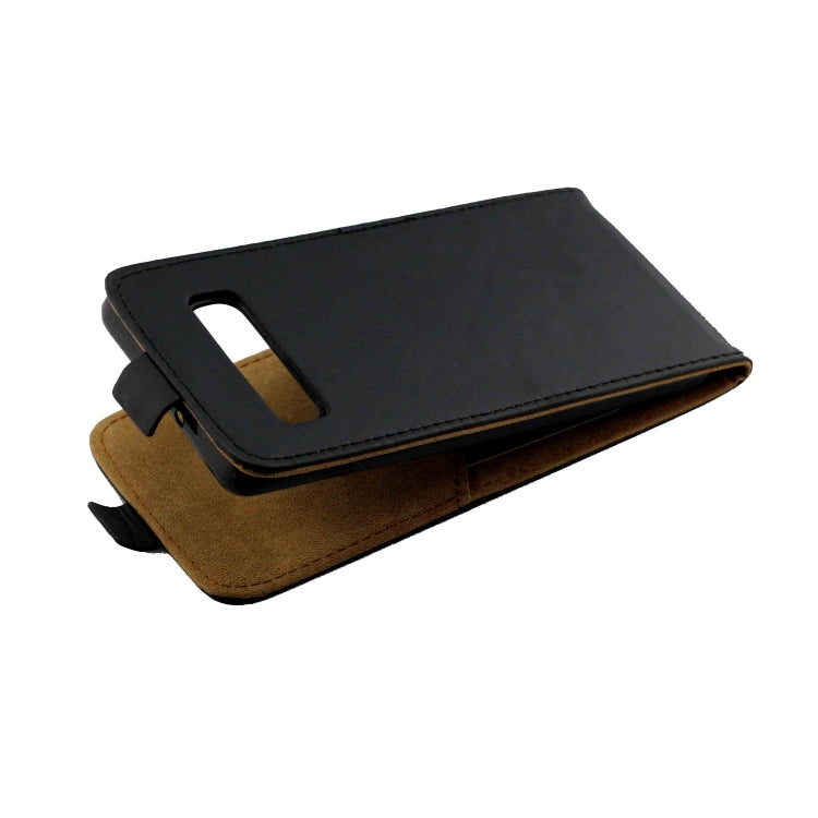 Business Style Vertical Flip TPU Leather Case for Galaxy S10 / G9730,  with Card Slot(Black)