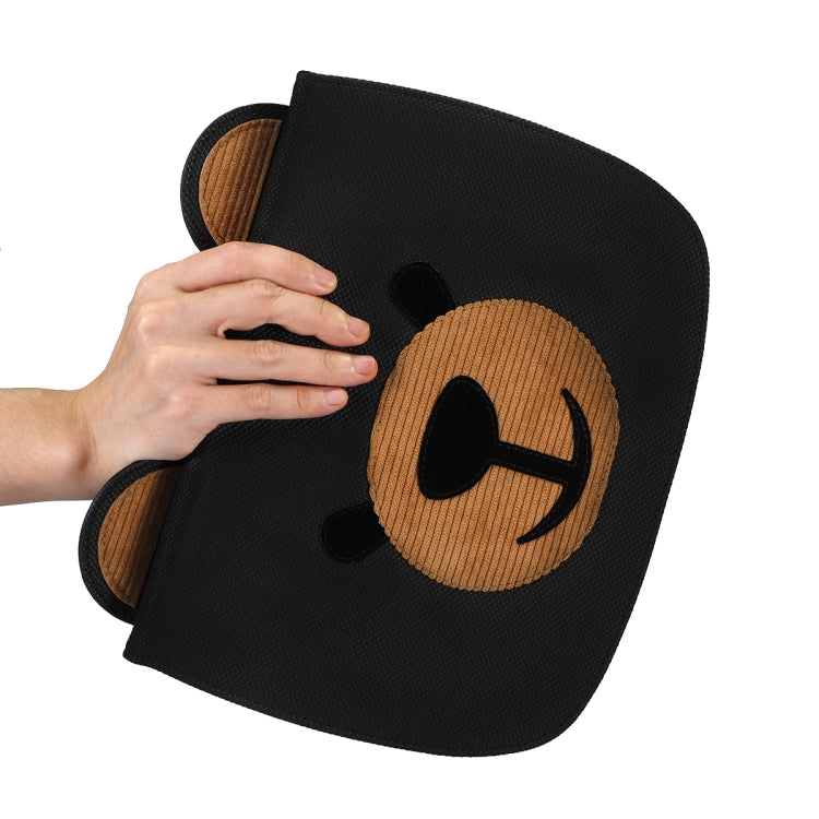 Cute Bear Embroidered Horizontal Flipped Leather Sleeve for iPad Mini 1 & Mini 2 & Mini 3 & Mini 4 & Mini 5, with Bracket-Dormancy